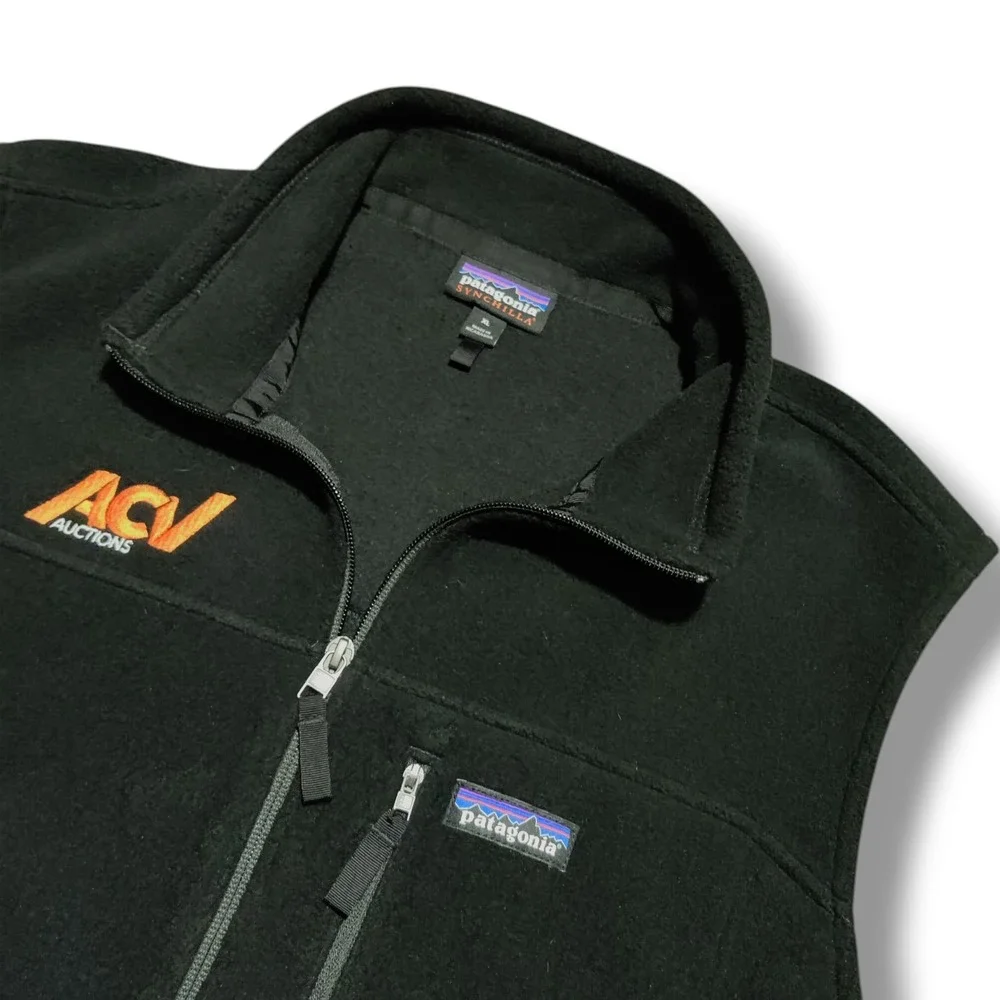 Patagonia Better Sweater Fleece Black Embroidery Vest Men's Size XL Full Zip
